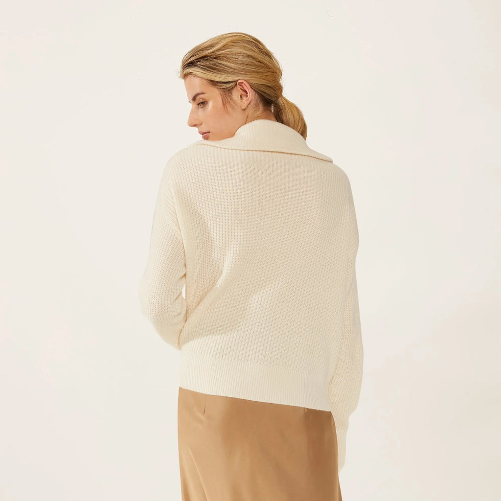 Sophia High Quality Cashmere Pullover  Quarter Zip by Italic Italic