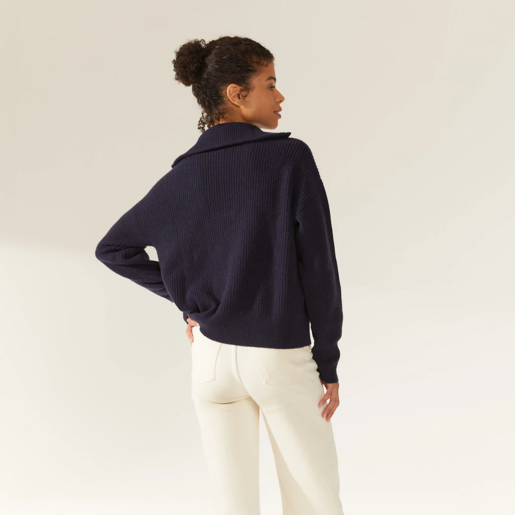 Sophia High Quality Cashmere Pullover  Quarter Zip by Italic Italic