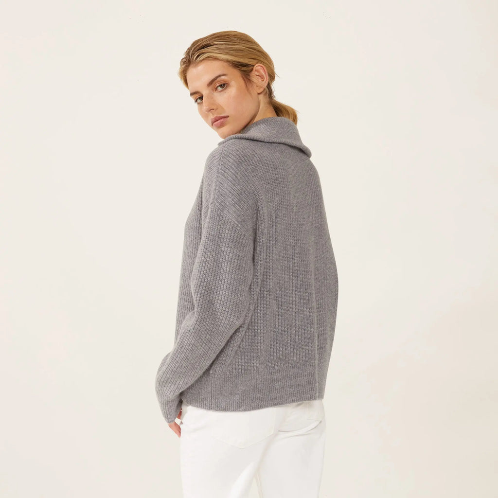 Sophia High Quality Cashmere Pullover  Quarter Zip by Italic Italic