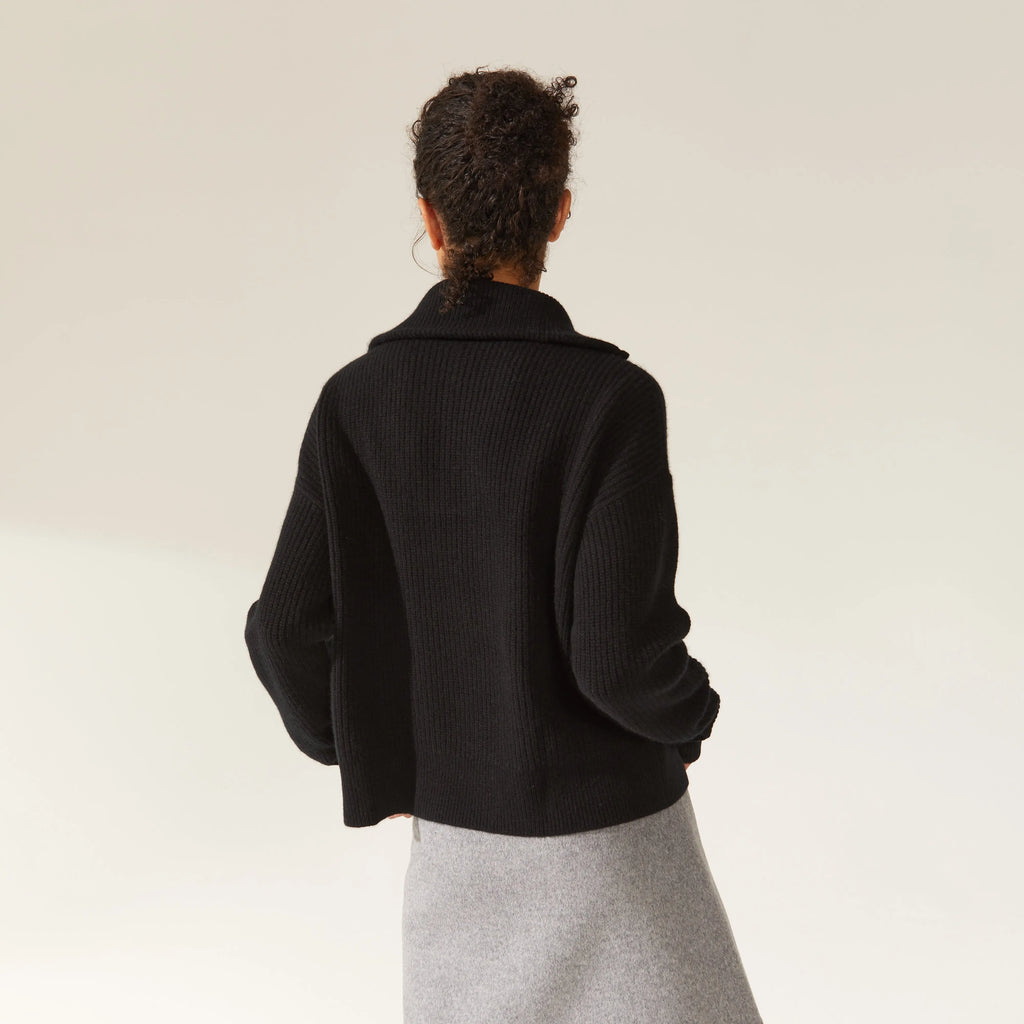 Sophia High Quality Cashmere Pullover  Quarter Zip by Italic Italic