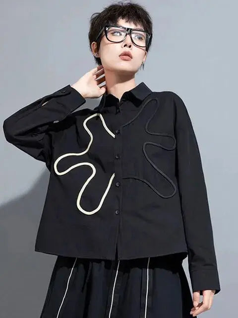 Splot Squiggle Blouse by Marigold Shadows Marigold Shadows