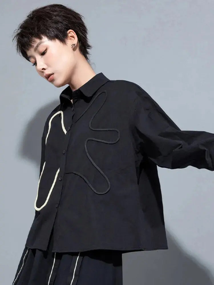 Splot Squiggle Blouse by Marigold Shadows Marigold Shadows