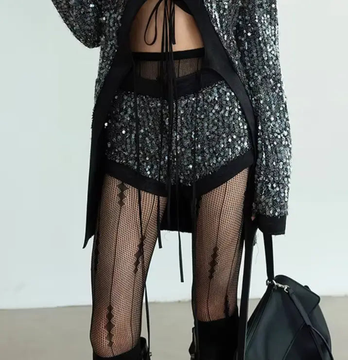 Stunner Sequin Shorts by Marigold Shadows Marigold Shadows