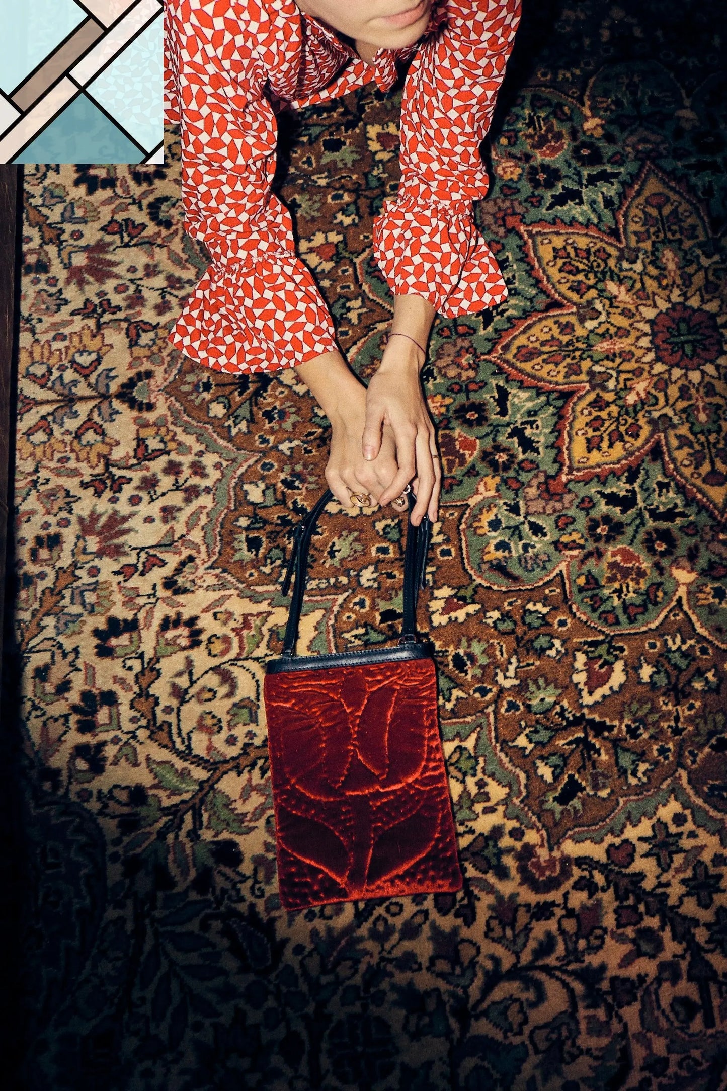 Şükran Velvet Mini Handbag ATELIER MELANGE