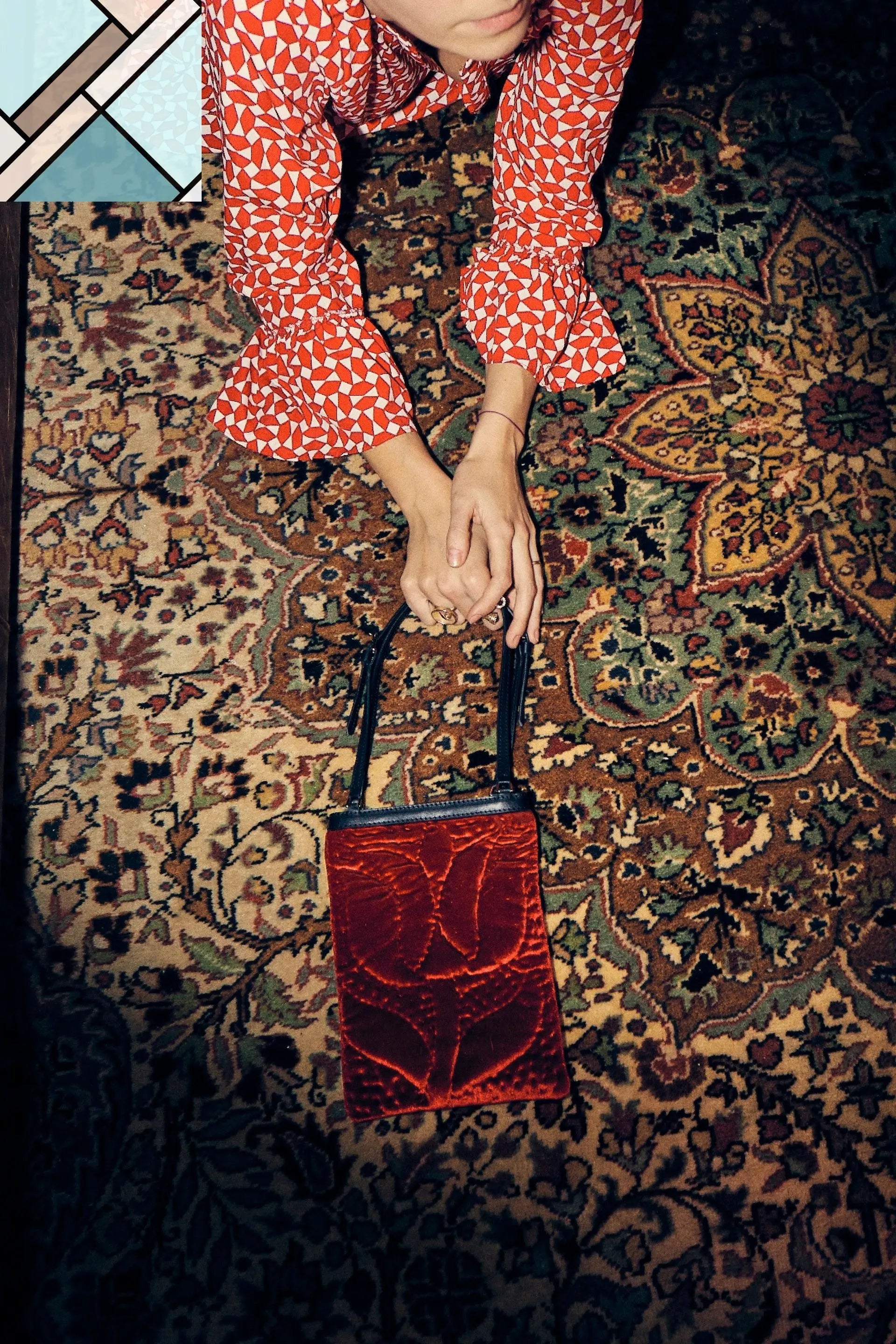 Şükran Velvet Mini Handbag ATELIER MELANGE