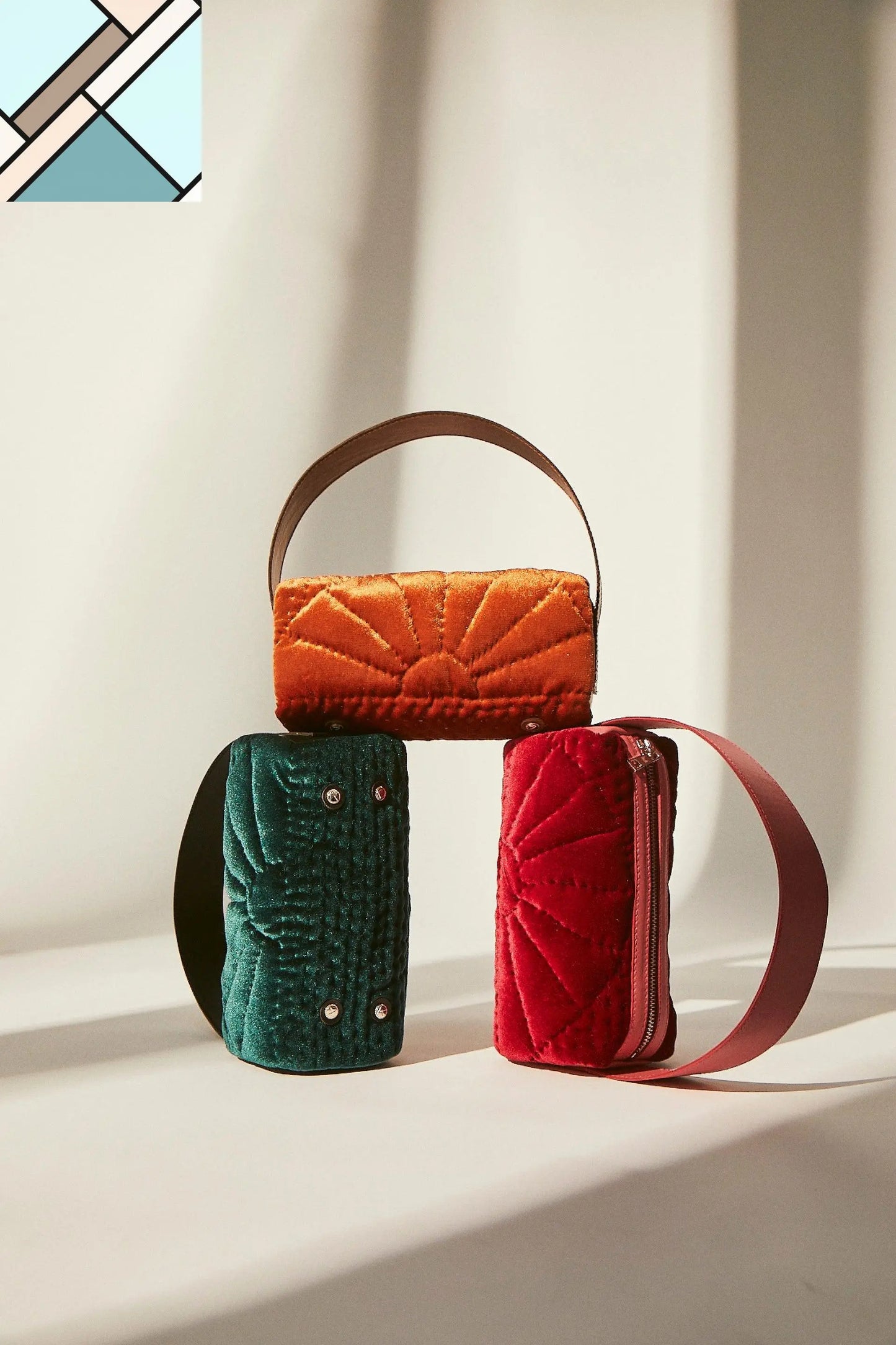 Şükran Velvet Saddle Bag ATELIER MELANGE