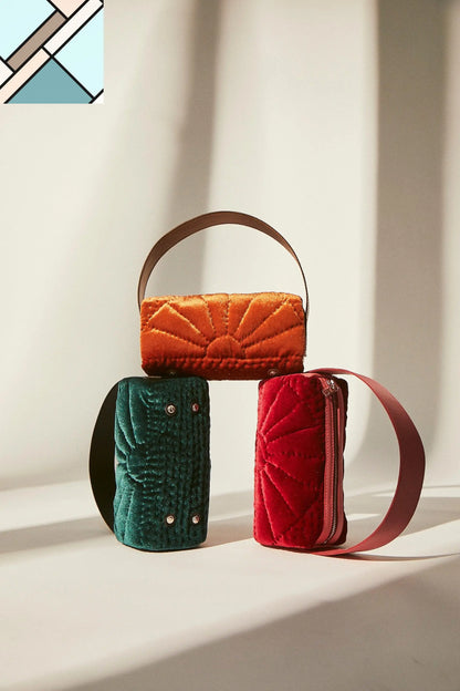 Şükran Velvet Saddle Bag ATELIER MELANGE