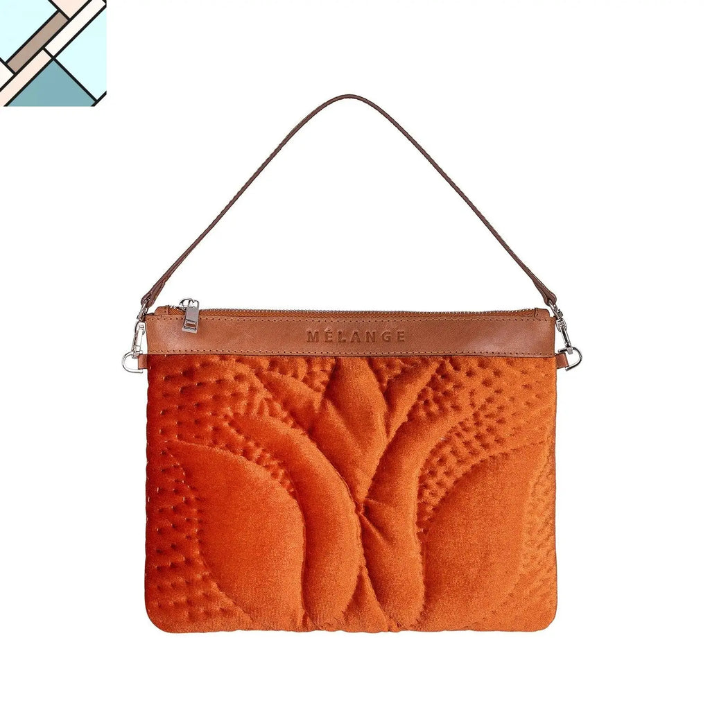 Şükran Velvet Shoulder Bag ATELIER MELANGE