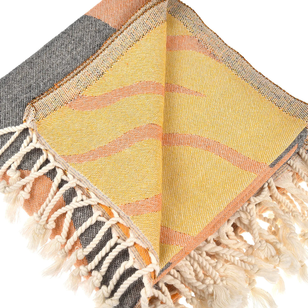 Sunny Utah Peshtemal Pure Cotton Throw Beach Towel by La'Hammam La'Hammam