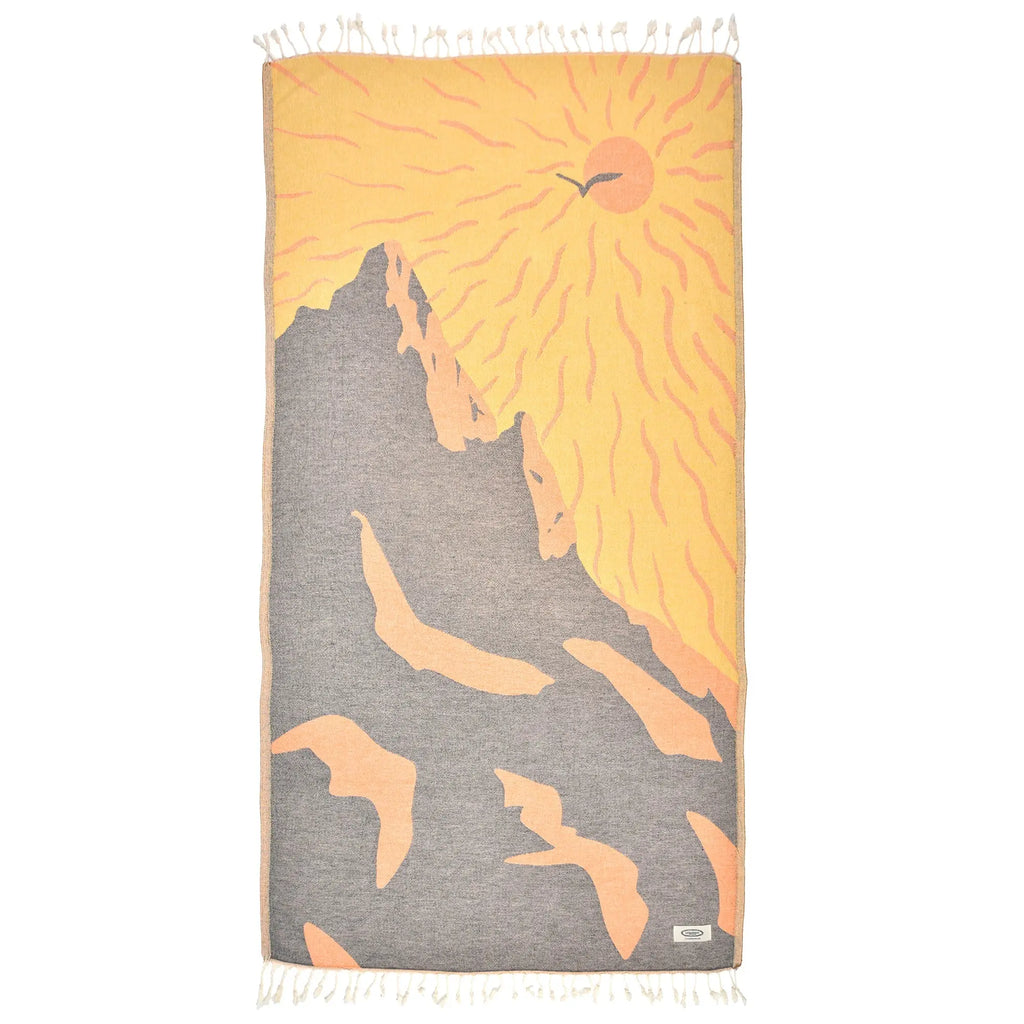 Sunny Utah Peshtemal Pure Cotton Throw Beach Towel by La'Hammam La'Hammam