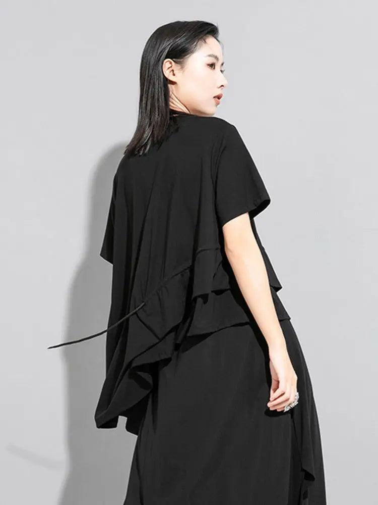 Sween Drawstring Shirt - Black by Marigold Shadows Marigold Shadows