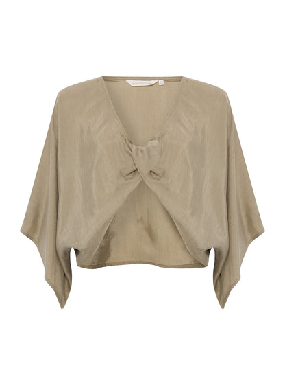 Lucid Knot Top - Khaki Green