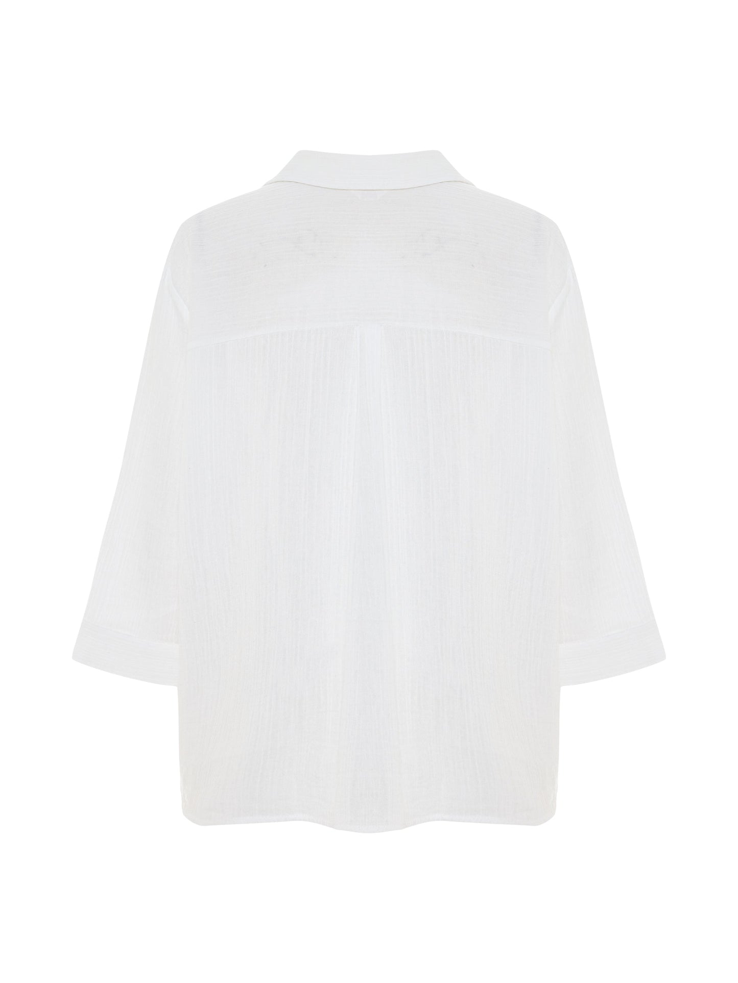Aura Maxi Shirt - White