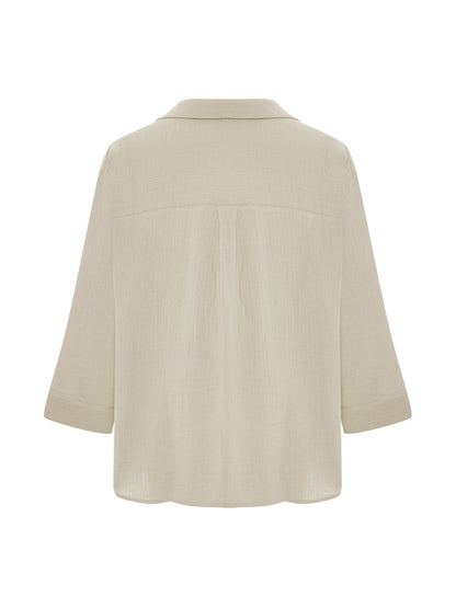 Aura Maxi Shirt - Oatmeal