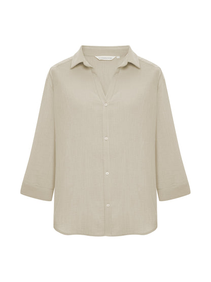 Aura Maxi Shirt - Oatmeal