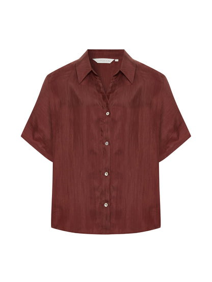 Lucid Flow Shirt - Burgundy
