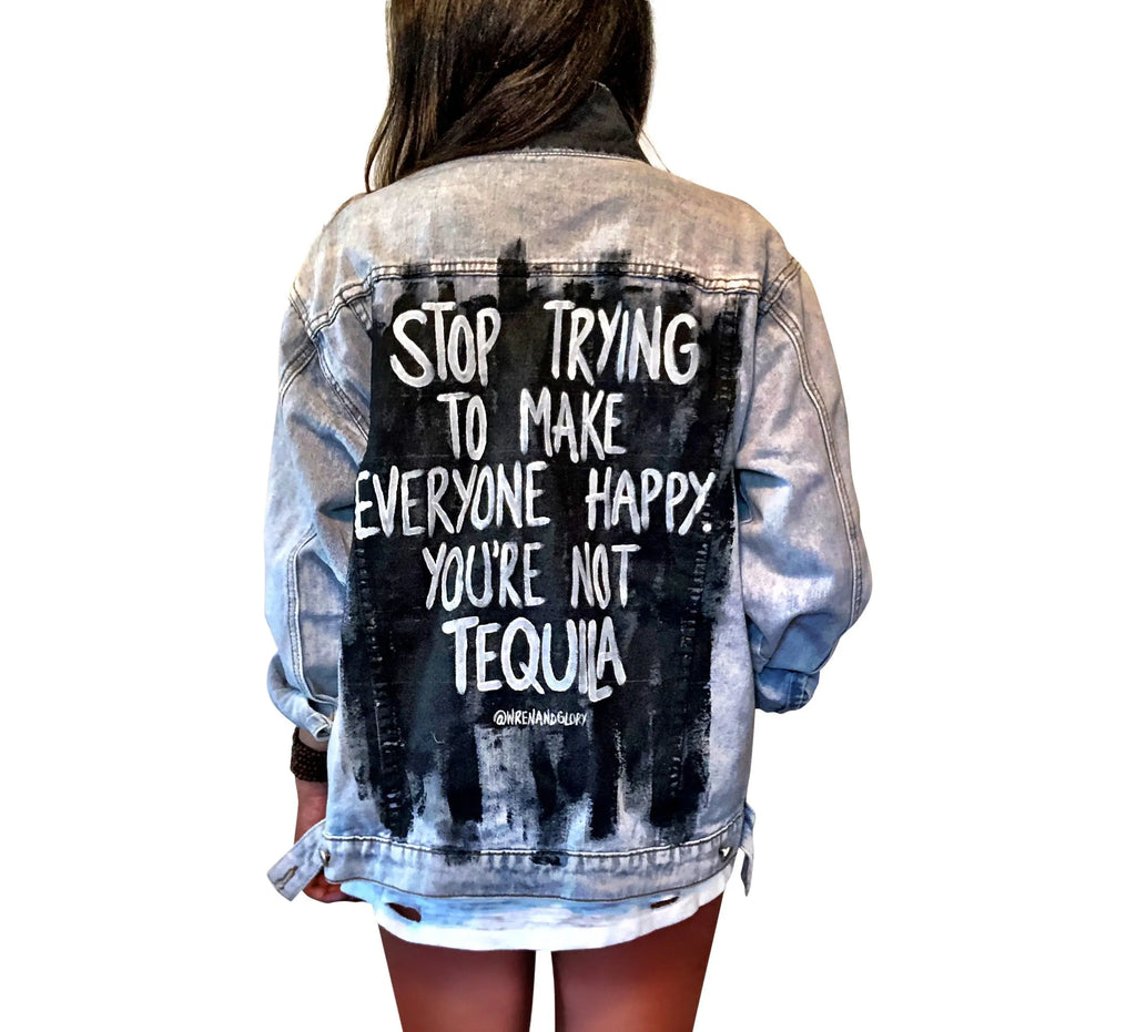 'TEQUILA TEQUILA' DENIM JACKET by Wren + Glory Wren + Glory