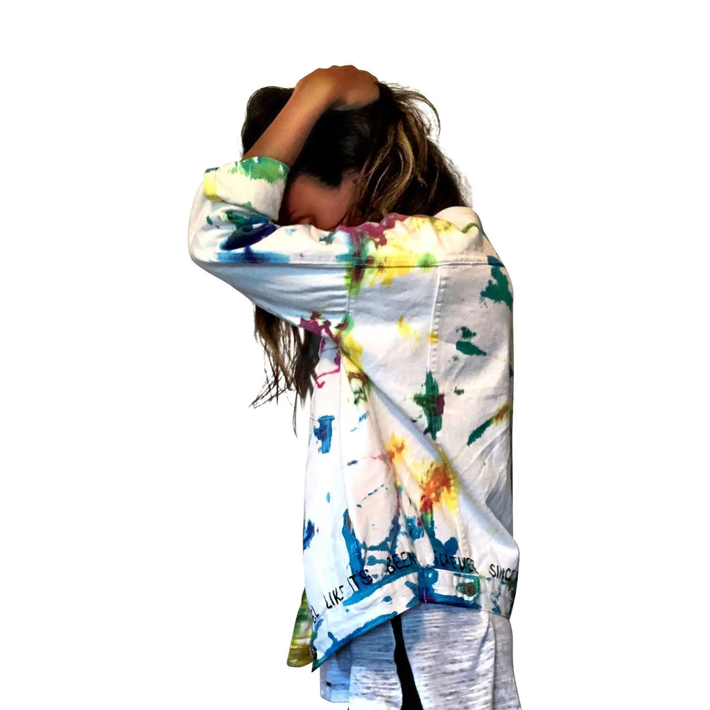 'TIE DYE FUN' DENIM JACKET by Wren + Glory Wren + Glory