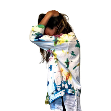 'TIE DYE FUN' DENIM JACKET by Wren + Glory Wren + Glory