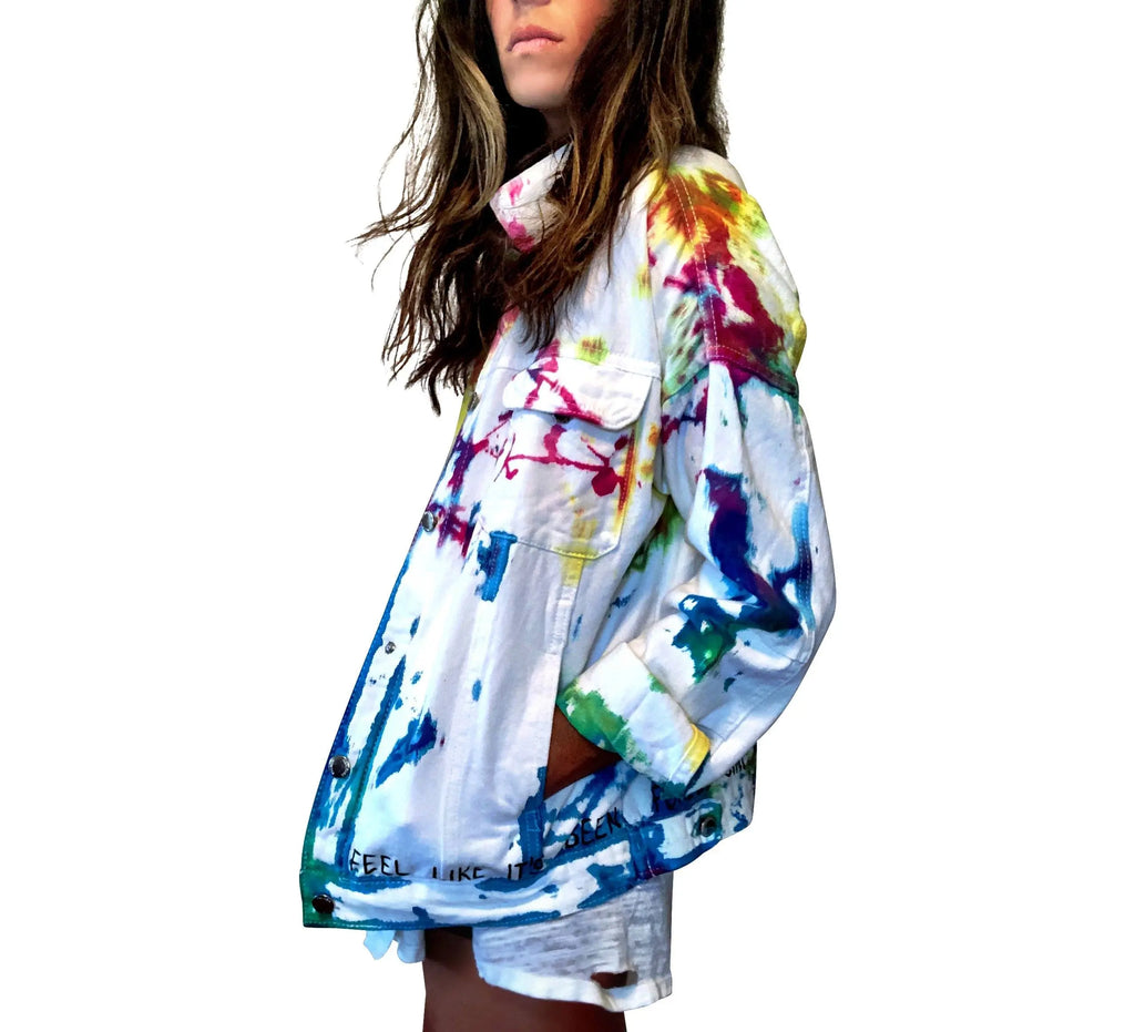 'TIE DYE FUN' DENIM JACKET by Wren + Glory Wren + Glory