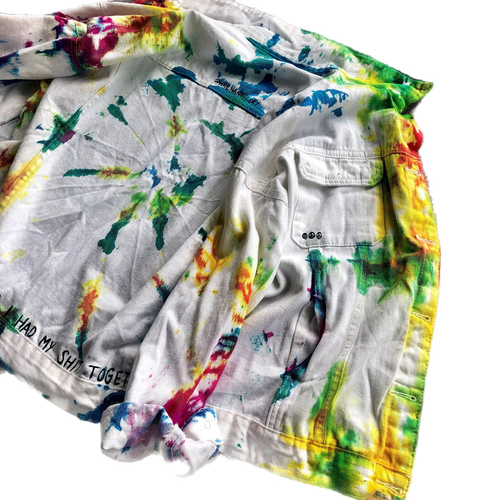 'TIE DYE FUN' DENIM JACKET by Wren + Glory Wren + Glory