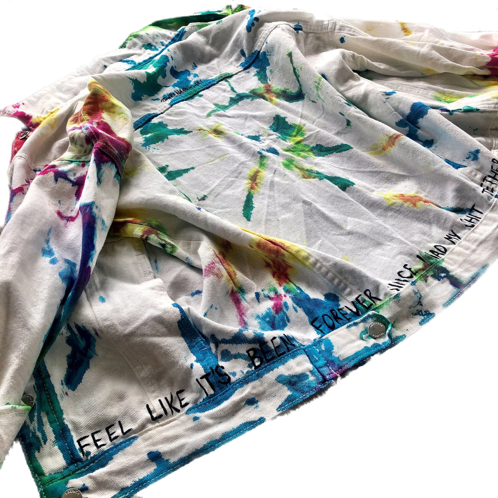 'TIE DYE FUN' DENIM JACKET by Wren + Glory Wren + Glory