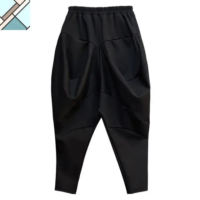 Tanaka Pocket High Waist Harem Pants - Black by Marigold Shadows MARIGOLD SHADOWS