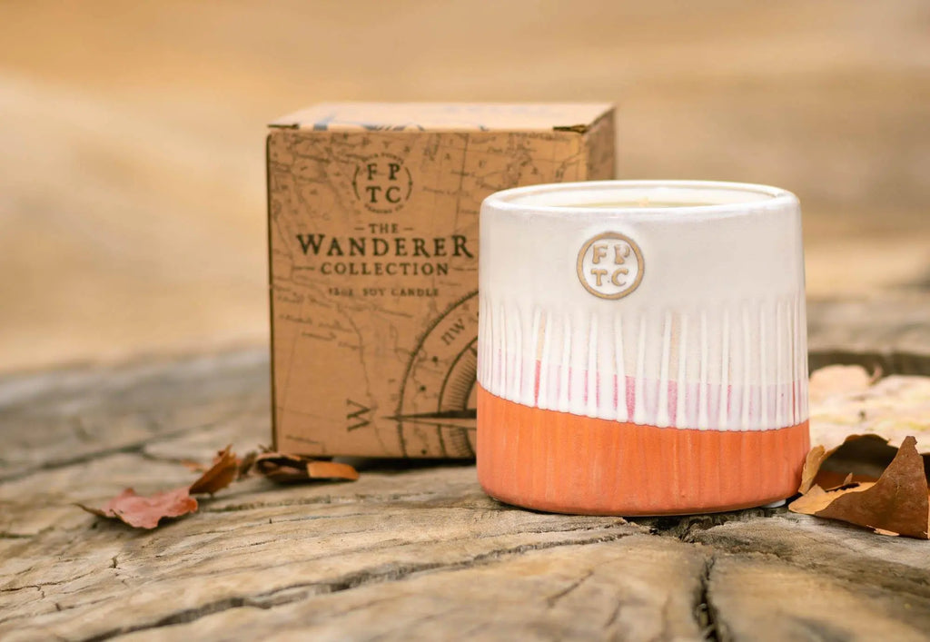 The Wanderer 13 oz In the Mist Soy Scented Candle by Four Points Trading Co. FOUR POINTS TRADING CO.