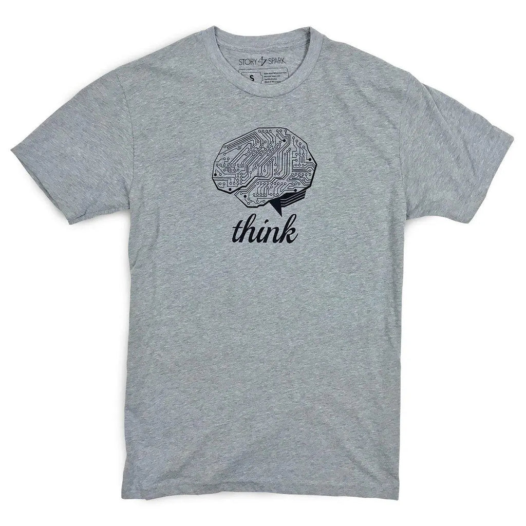 Think Tech T-Shirt by STORY SPARK STORY SPARK
