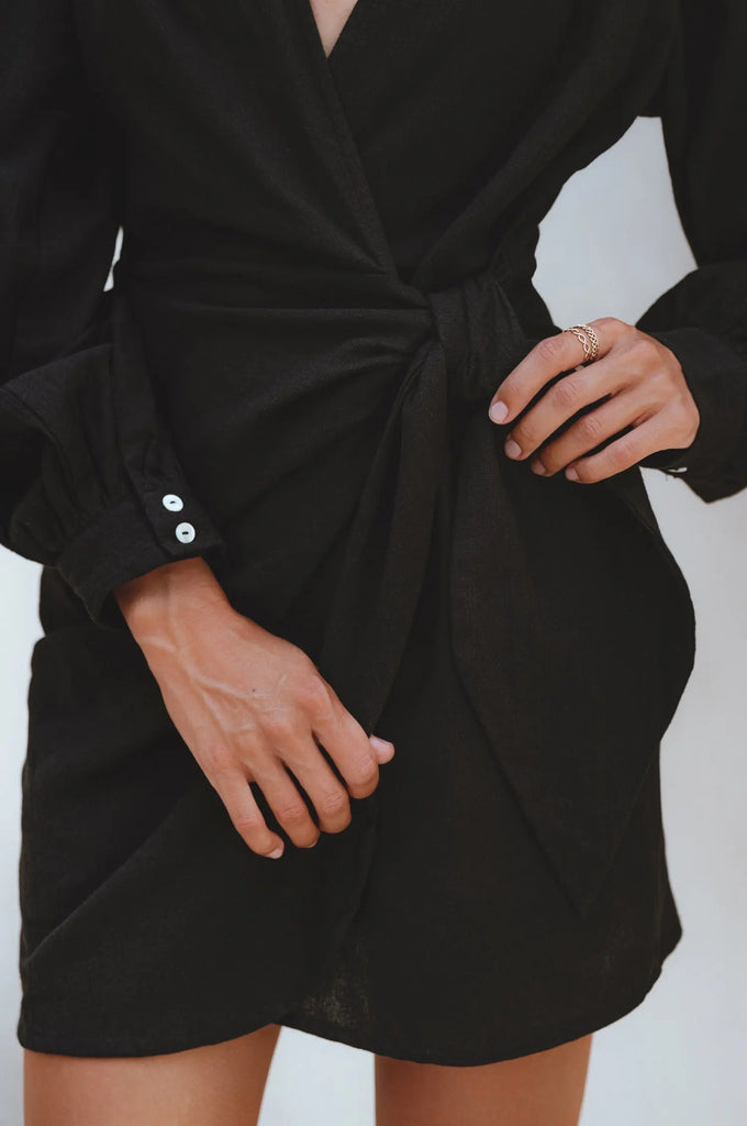 Ti Amo Linen Wrap Dress by Bali ELF Bali ELF