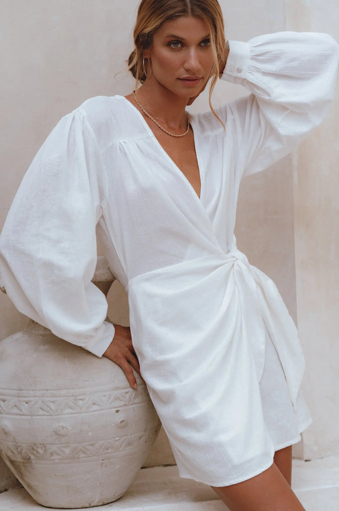 Ti Amo Linen Wrap Dress by Bali ELF Bali ELF