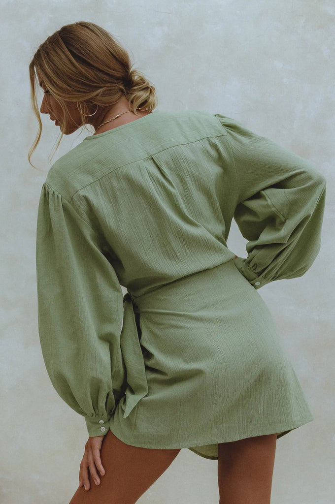 Ti Amo Linen Wrap Dress by Bali ELF Bali ELF