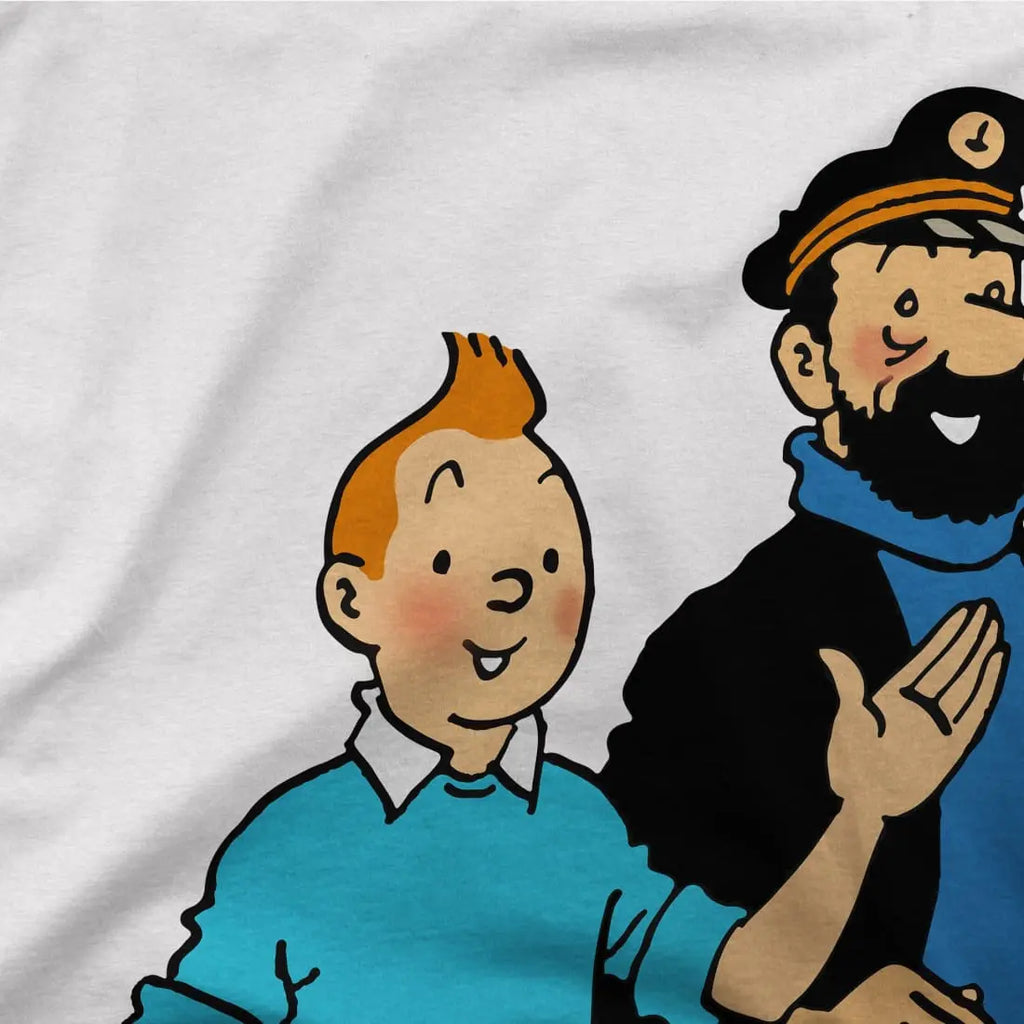 Tintin, Snowy and Captain Haddock Artwork T-Shirt by Art-O-Rama Shop ART-O-RAMA-SHOP