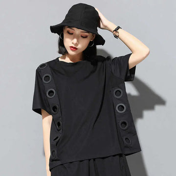 Tokiko O-Neck Short Sleeve Shirt by Marigold Shadows Marigold Shadows