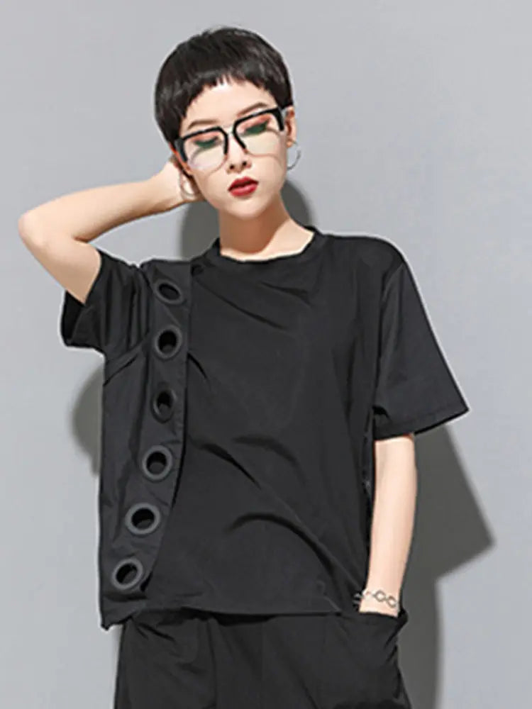 Tokiko O-Neck Short Sleeve Shirt by Marigold Shadows Marigold Shadows