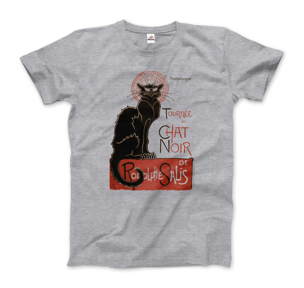 Tournee du Chat Noir Artwork T-Shirt by Art-O-Rama Shop ART-O-RAMA-SHOP