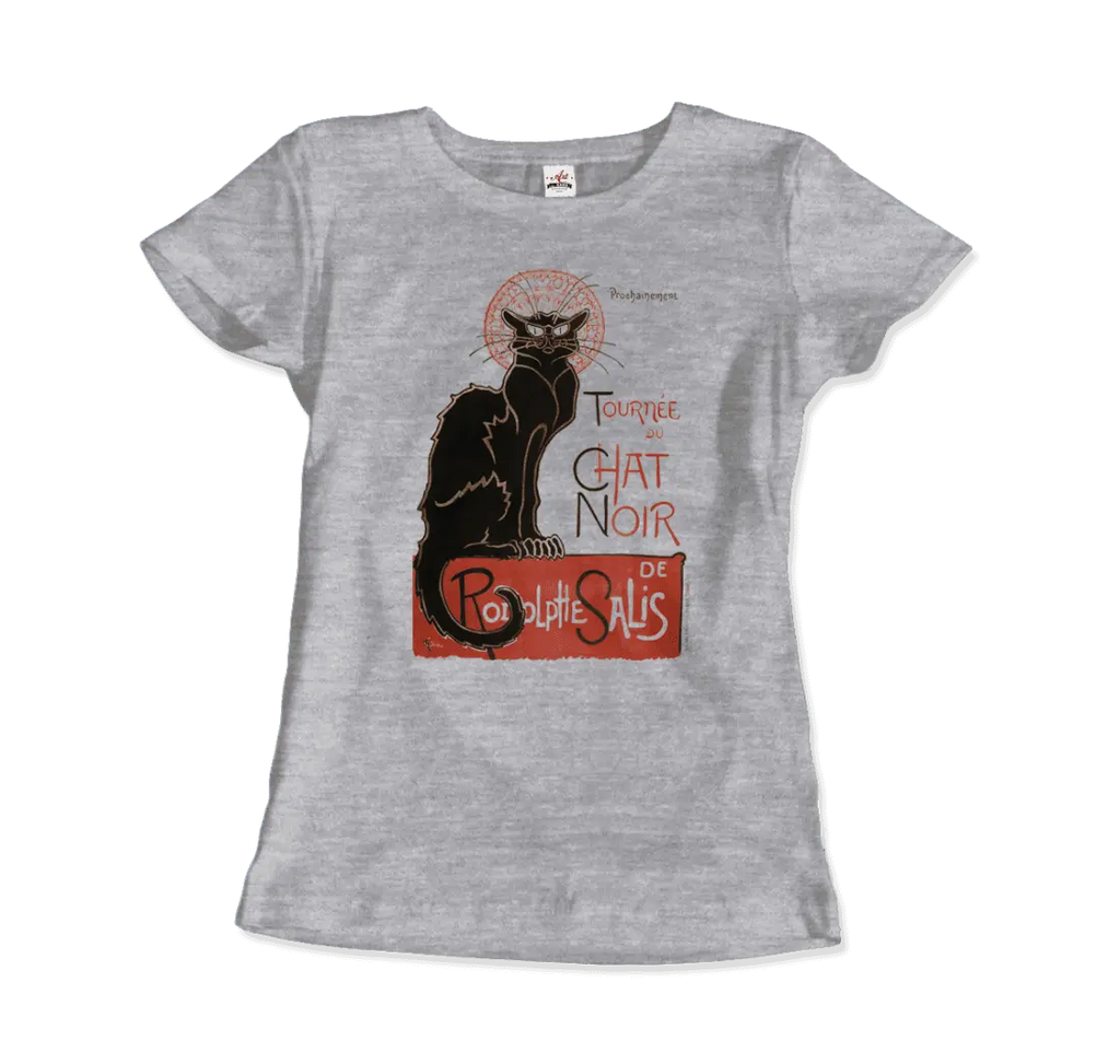 Tournee du Chat Noir Artwork T-Shirt by Art-O-Rama Shop ART-O-RAMA-SHOP