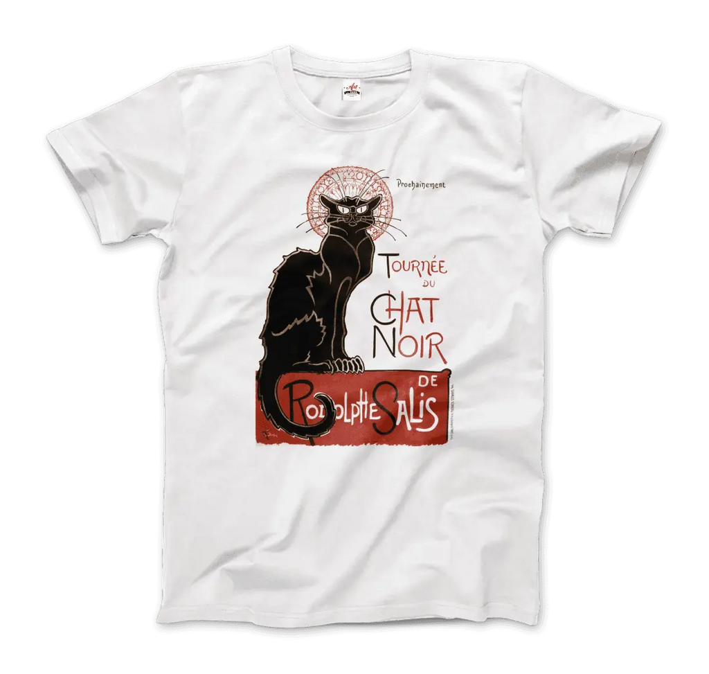 Tournee du Chat Noir Artwork T-Shirt by Art-O-Rama Shop ART-O-RAMA-SHOP