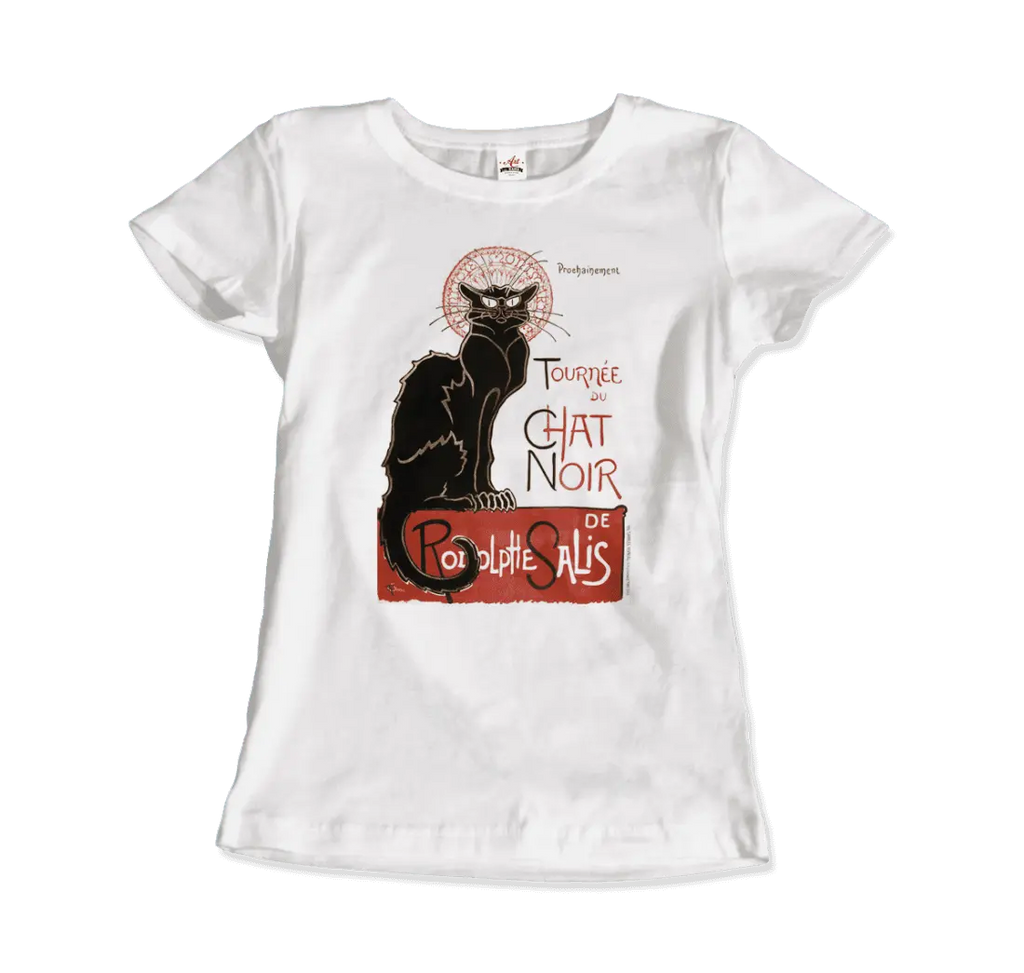 Tournee du Chat Noir Artwork T-Shirt by Art-O-Rama Shop ART-O-RAMA-SHOP