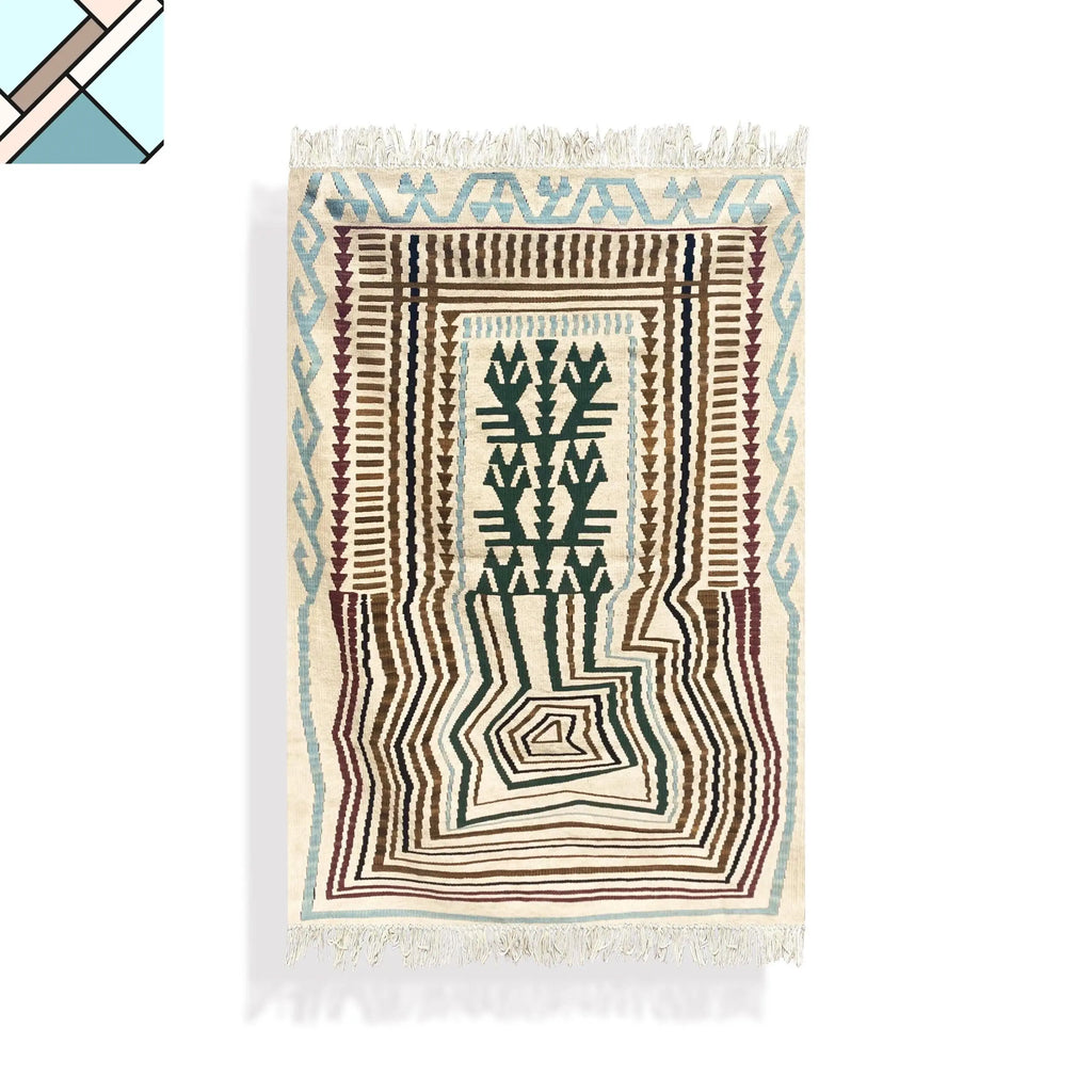 Traditional Hallucination Kilim Rug DK2 ANI STUDIO