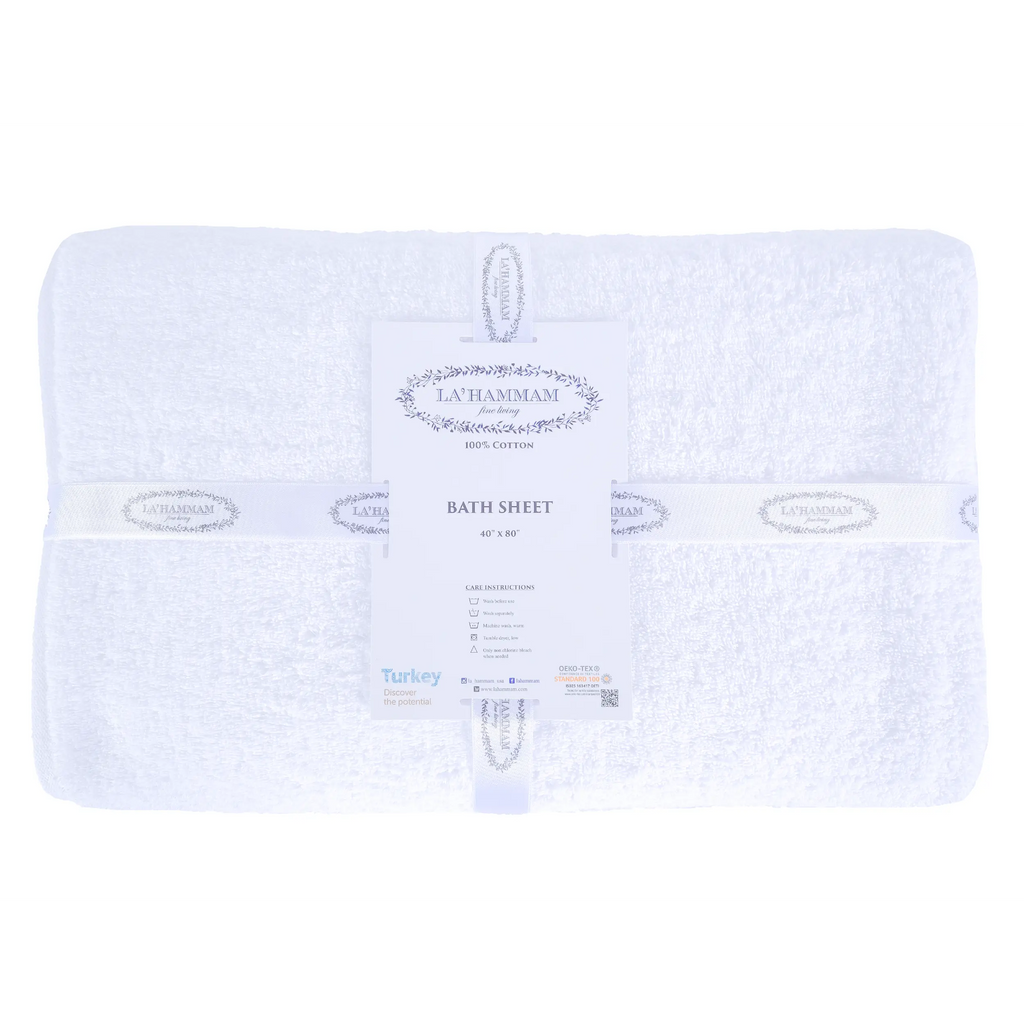 Turkish Cotton Bath Sheet Towel by La'Hammam La'Hammam