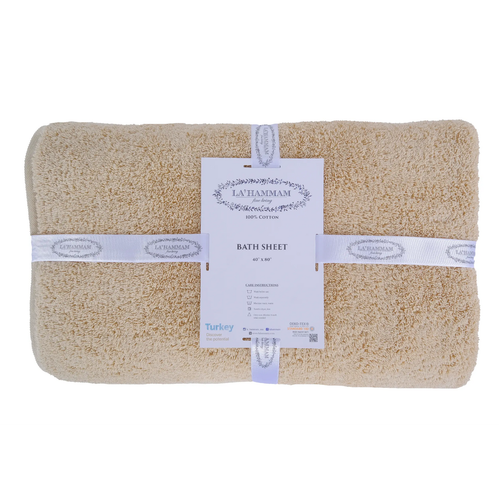 Turkish Cotton Bath Sheet Towel by La'Hammam La'Hammam