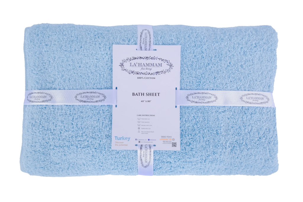 Turkish Cotton Bath Sheet Towel by La'Hammam La'Hammam