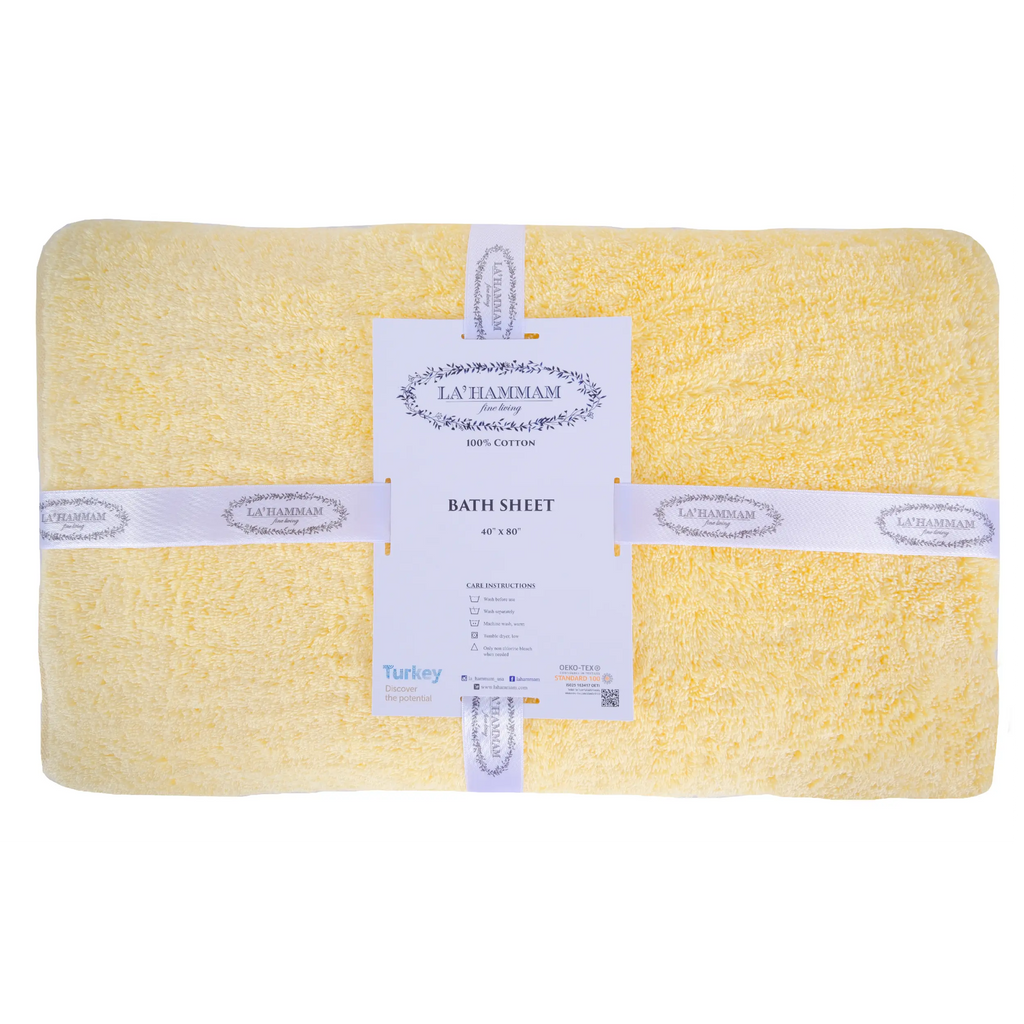 Turkish Cotton Bath Sheet Towel by La'Hammam La'Hammam