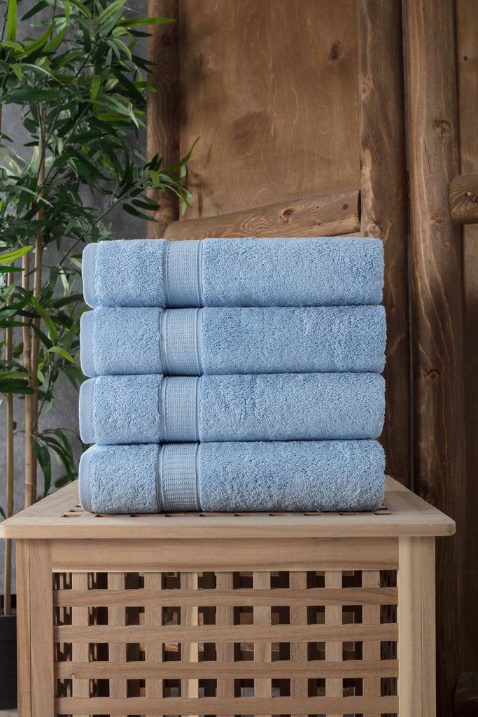 Turkish Cotton Bath Towel Set of 4 by La'Hammam La'Hammam