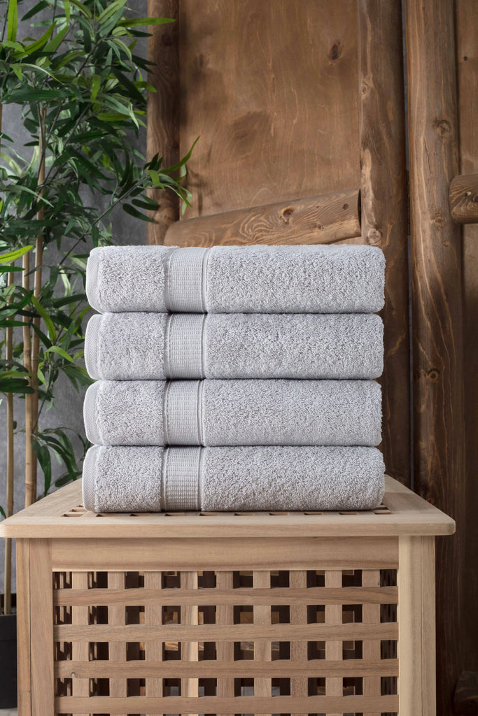 Turkish Cotton Bath Towel Set of 4 by La'Hammam La'Hammam