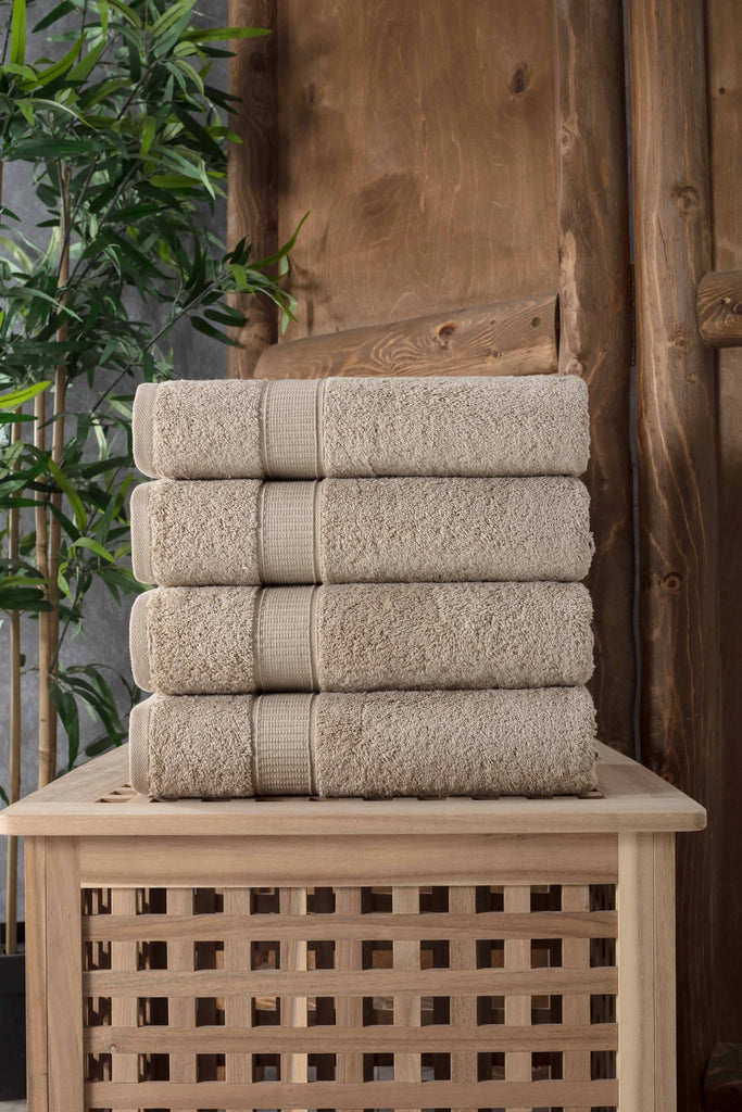 Turkish Cotton Bath Towel Set of 4 by La'Hammam La'Hammam