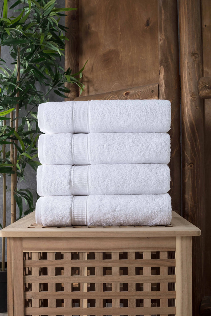 Turkish Cotton Bath Towel Set of 4 by La'Hammam La'Hammam