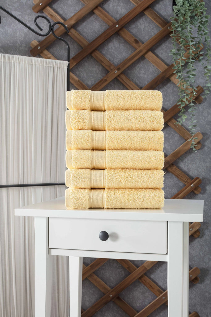 Turkish Cotton Hand Towel Set of 6 by La'Hammam La'Hammam