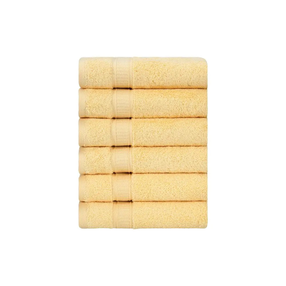 Turkish Cotton Hand Towel Set of 6 by La'Hammam La'Hammam